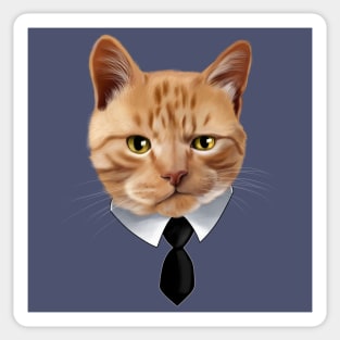 Business cat Sticker